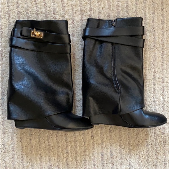 None Shoes - Fold over Booties